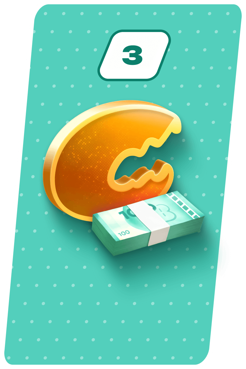 Play Cash Crab 3 times